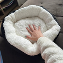 Caminha Redonda Pets Sherpa para Cães e Gatos Macia Quente Confortável Pele de Carneiro Cama Pet Tamanhos: P, M e G