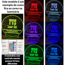 Luminária Gatinha LED 3D de Mesa /7 cores / Decoração - Gato na meia lua, animais, pets