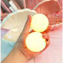 Luminária Pérola com Concha | Luz Noturna Decorativa de Mesa Presente Criativo