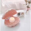 Luminária Pérola com Concha | Luz Noturna Decorativa