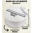 Luminária Gatinha LED 3D de Mesa /7 cores / Decoração - Gato na meia lua, animais, pets