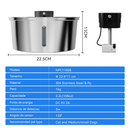 Newpet Inox sensor Bebedouro Gato Acessórios para Animais de Estimação Fonte Para Gatos Tipo Fonte 3.2L - Bivolt