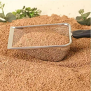 Pá Coletora de Areia para Gatos Peneira Higiênica Aço Inox Limpeza Fácil Pet