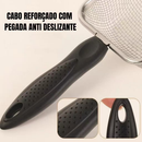 Pá Coletora de Areia para Gatos Peneira Higiênica Aço Inox Limpeza Fácil Pet