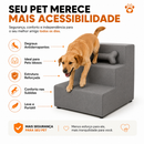 Envio Imediato - Escada Para Cachorro Gato Pet 3 Degraus