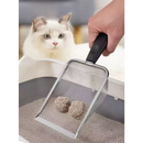 Pá Coletora de Areia para Gatos Peneira Higiênica Aço Inox Limpeza Fácil Pet