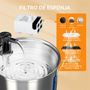 Newpet Bebedouro De Aço Inoxidável 3L Para Cães Gatos Automático Animais Domésticos Gatos Fonte 5V USB Alimentado BIVOLT