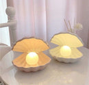 Luminária Pérola com Concha | Luz Noturna Decorativa