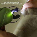 Cortador De Unhas Para Cães e Gatos Alicate e Lixa Com Luz de Led Tesoura Completa