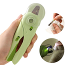 Cortador De Unhas Para Cães e Gatos Alicate e Lixa Com Luz de Led Tesoura Completa