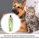 Cortador De Unhas Para Cães e Gatos Alicate e Lixa Com Luz de Led Tesoura Completa